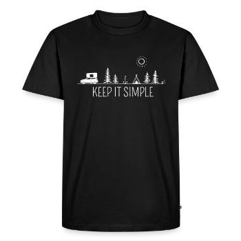 Hard shell roof tent gift for roof tent campers - Men's Premium Organic T-Shirt - black - Front - Nico (187cm)
