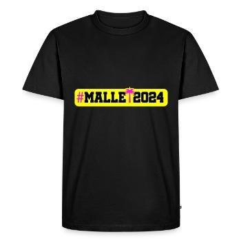 Malle 2024 - Men's Premium Organic T-Shirt - black - Front - Nico (187cm)