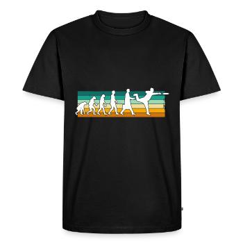 Disc Golf Disc Golfer Evolution Sport - T-shirt Premium bio Homme - noir - Devant - Nico (187cm)