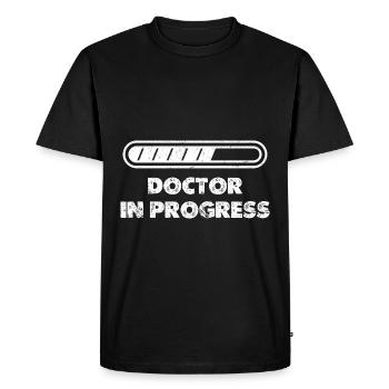 Docteur en médecine du travail Santé médicale Mensonge - T-shirt Premium bio Homme - noir - Devant - Nico (187cm)
