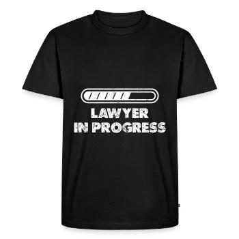 Lawyer In Progress Lawyer Court of Law - Men's Premium Organic T-Shirt - black - Front - Nico (187cm)