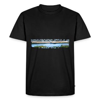 trip, road, vacation, summer, niagara, camping, - Men's Premium Organic T-Shirt - black - Front - Nico (187cm)