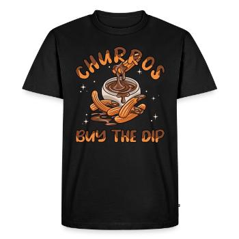 Churros Acheter La Trempette - T-shirt Premium bio Homme - noir - Devant - Nico (187cm)