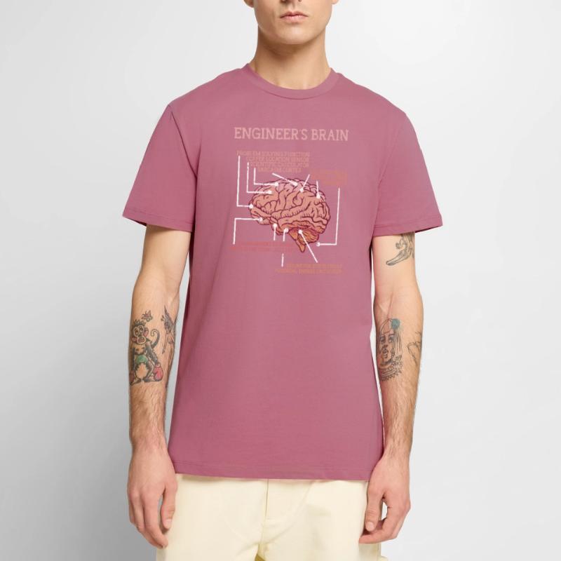 Engineer's brain problem solving function - Men's Premium Organic T-Shirt