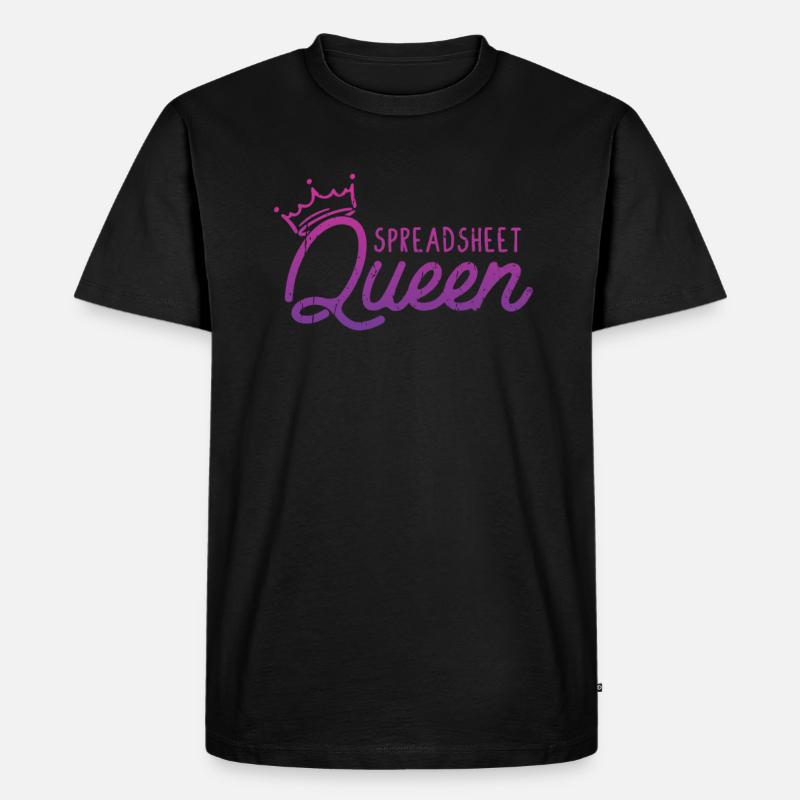 Spreadsheet Queen - data code - Men's Premium Organic T-Shirt - undefined