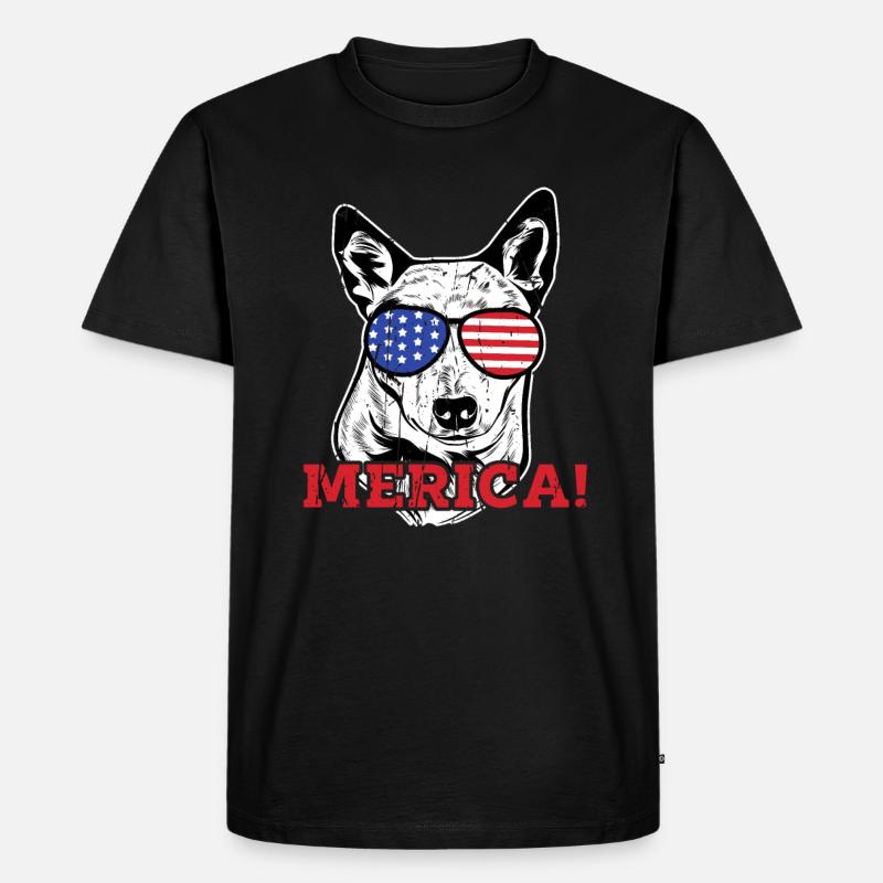 Merica! - Heeler - Männer Premium Bio T-Shirt - undefined