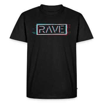 Techno Rave Festival Electro Music Raver - T-shirt Premium bio Homme - noir - Devant - Nico (187cm)