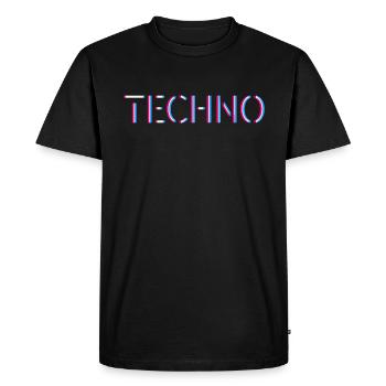 Techno Rave Festival Electro Music Raver - T-shirt Premium bio Homme - noir - Devant - Nico (187cm)