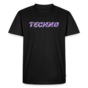 Techno Rave Festival Electro Music Raver - T-shirt Premium bio Homme - noir - Devant - Nico (187cm)