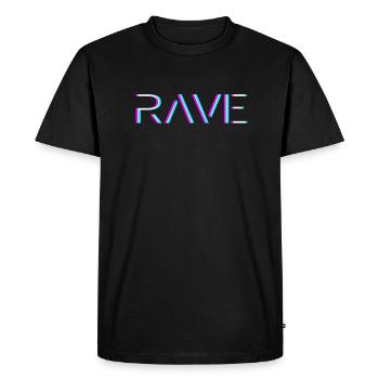 Techno Rave Festival Electro Music Raver - T-shirt Premium bio Homme - noir - Devant - Nico (187cm)