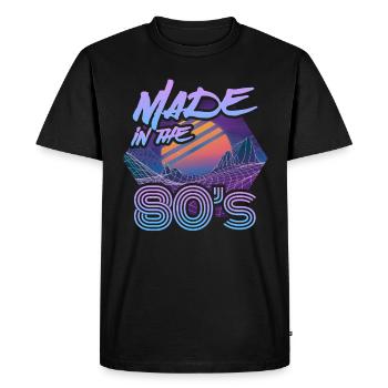 Made In The 80s Retro Carnival 80s Theme Party - T-shirt Premium bio Homme - noir - Devant - Nico (187cm)