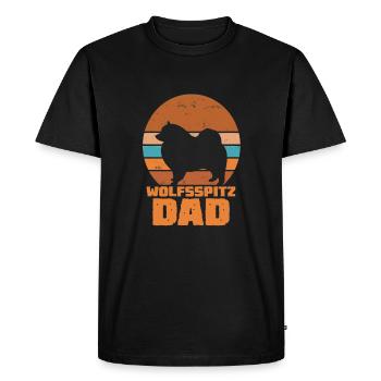 Wolfsspitz Papa - T-shirt Premium bio Homme - noir - Devant - Nico (187cm)