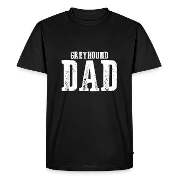Papa Greyhound - T-shirt Premium bio Homme - noir - Devant - Nico (187cm)