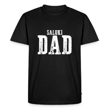 Saluki Papa - T-shirt Premium bio Homme - noir - Devant - Nico (187cm)