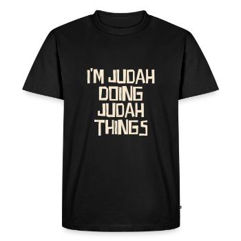 I'm Judah doing Judah things - Men's Premium Organic T-Shirt - black - Front - Nico (187cm)