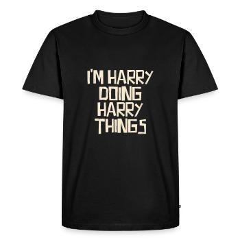 I'm Harry doing Harry things - Men's Premium Organic T-Shirt - black - Front - Nico (187cm)