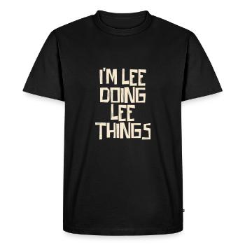 I'm Lee doing Lee things - Men's Premium Organic T-Shirt - black - Front - Nico (187cm)