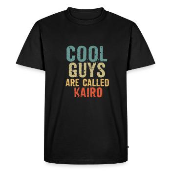 Cool guys are called kairo - Men's Premium Organic T-Shirt - black - Front - Nico (187cm)