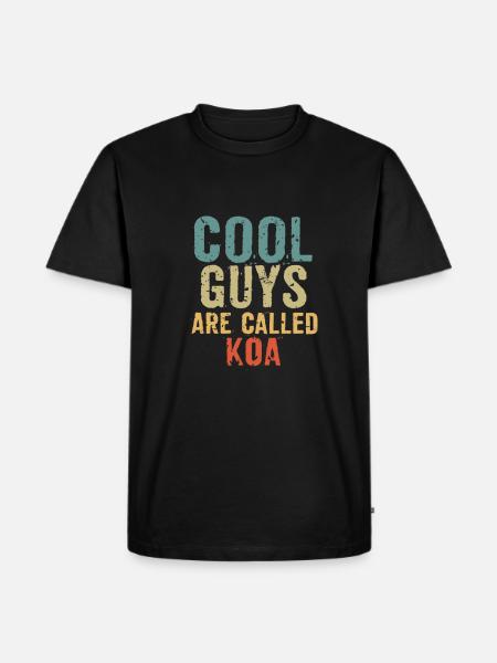 Les mecs cool s’appellent koa - T-shirt Premium bio Homme - noir