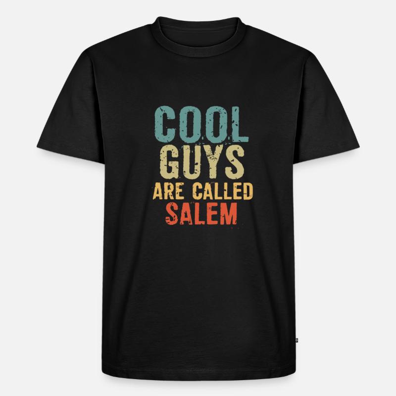 Cool guys are called salem - Männer Premium Bio T-Shirt - Schwarz