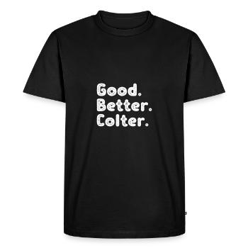 Bon meilleur Colter - T-shirt Premium bio Homme - noir - Devant - Nico (187cm)