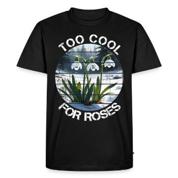 Cadeau perce-neige trop cool pour les Roses - T-shirt Premium bio Homme - noir - Devant - Nico (187cm)