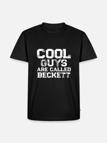 Cool guys are called Beckett - Men's Premium Organic T-Shirt - black