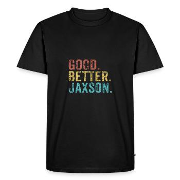 Bon meilleur Jaxson - T-shirt Premium bio Homme - noir - Devant - Nico (187cm)