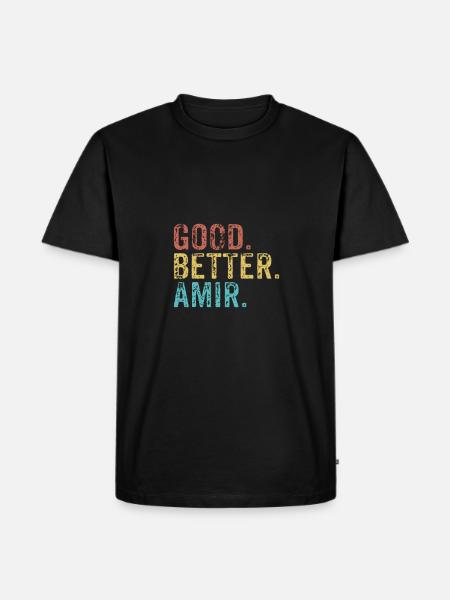 Good better Amir - Men's Premium Organic T-Shirt - black