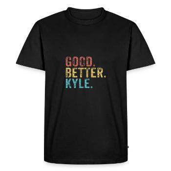 Cool guys are called kyle - Men's Premium Organic T-Shirt - black - Front - Nico (187cm)