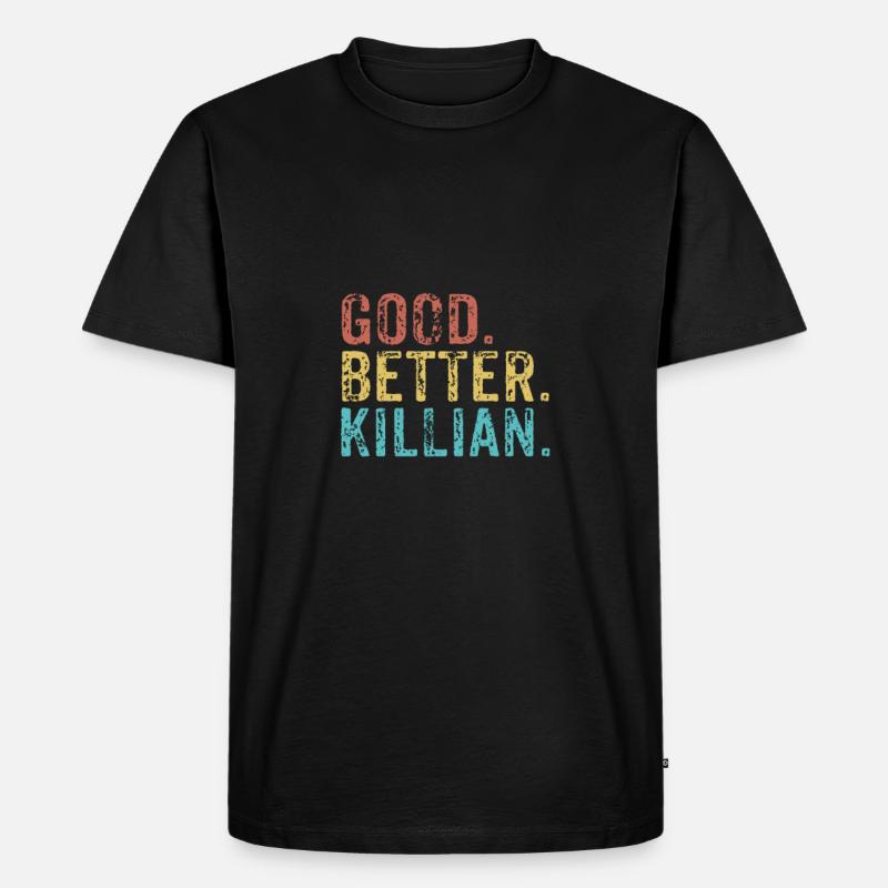 Cool guys are called killian - Männer Premium Bio T-Shirt - Schwarz