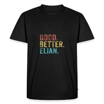 Cool guys are called elian - Men's Premium Organic T-Shirt - black - Front - Nico (187cm)