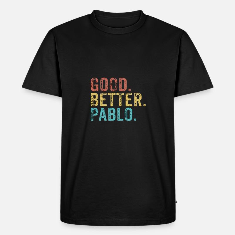 Cool guys are called pablo - Männer Premium Bio T-Shirt - Schwarz