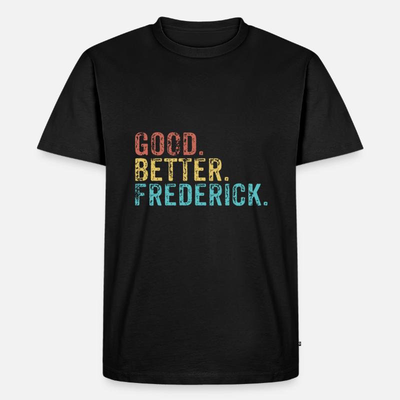 Good better Frederick - Männer Premium Bio T-Shirt - Schwarz