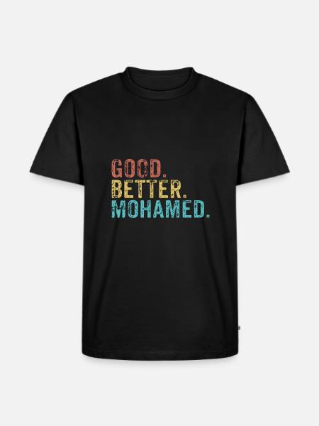 Good better Mohamed - Men's Premium Organic T-Shirt - black