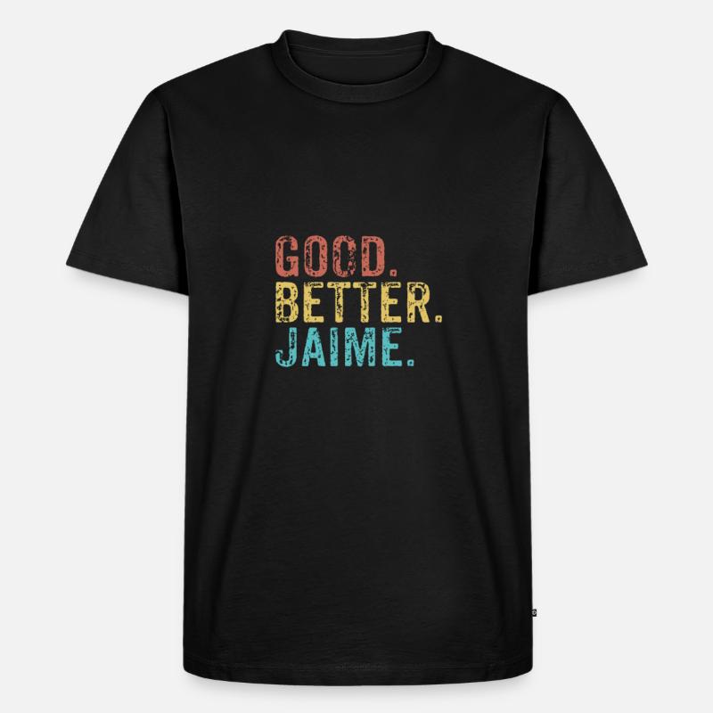 Good better Jaime - Männer Premium Bio T-Shirt - Schwarz