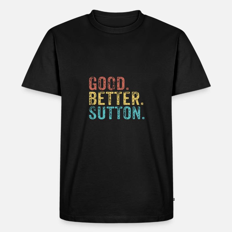 Good better Sutton - Men's Premium Organic T-Shirt - black