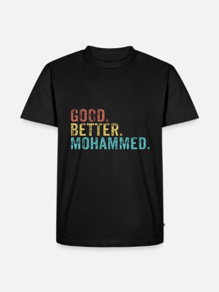 Cool guys are called mohammed - Men's Premium Organic T-Shirt - black