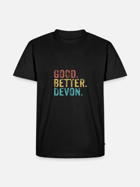 Cool guys are called devon - Men's Premium Organic T-Shirt - black