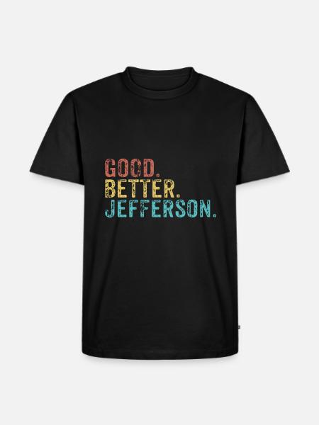 Cool guys are called jefferson - Männer Premium Bio T-Shirt - Schwarz