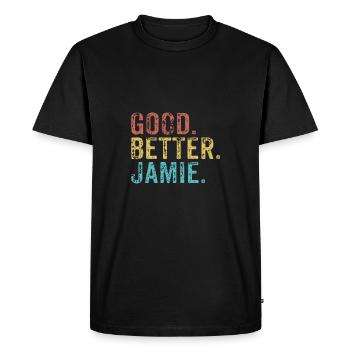 Cool guys are called jamie - Men's Premium Organic T-Shirt - black - Front - Nico (187cm)