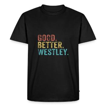 Cool guys are called westley - Men's Premium Organic T-Shirt - black - Front - Nico (187cm)