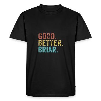 Cool guys are called briar - Men's Premium Organic T-Shirt - black - Front - Nico (187cm)