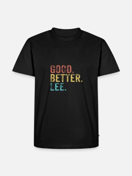 Cool guys are called lee - Men's Premium Organic T-Shirt - black