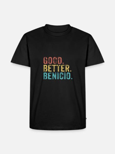 Cool guys are called benicio - Men's Premium Organic T-Shirt - black