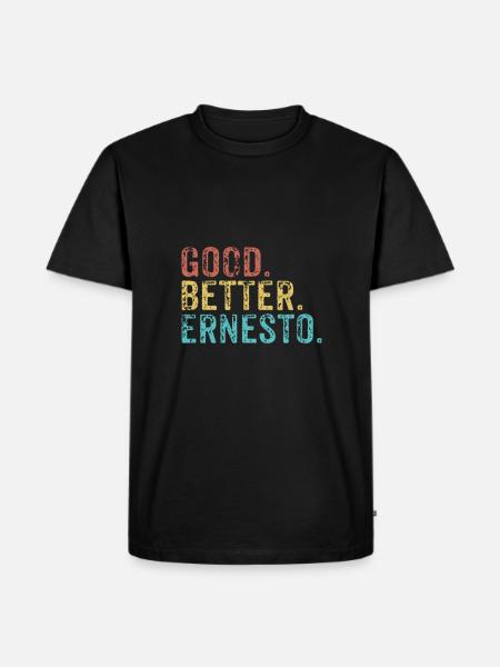 Cool guys are called ernesto - Men's Premium Organic T-Shirt - black