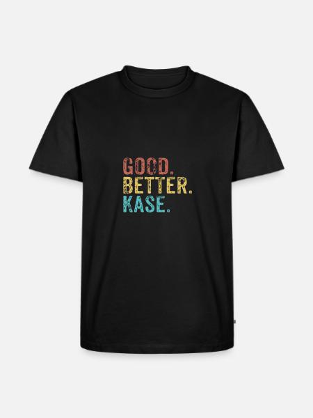 Good better cheese - Men's Premium Organic T-Shirt - black