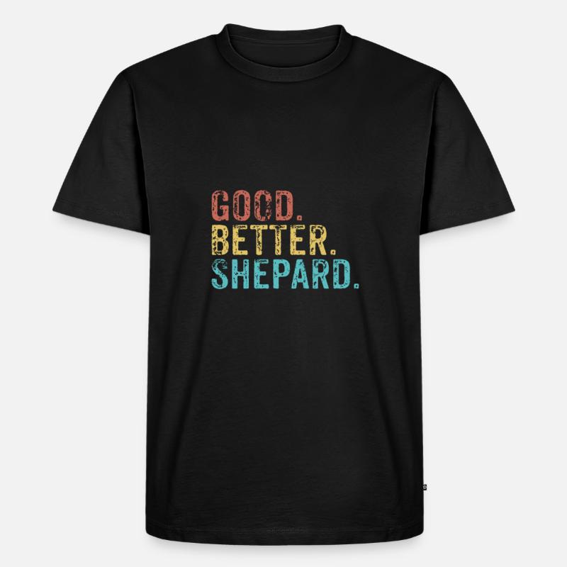 Cool guys are called Shepard - Männer Premium Bio T-Shirt - Schwarz