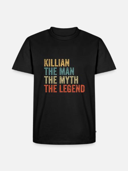 Killian the man the myth - Men's Premium Organic T-Shirt - black