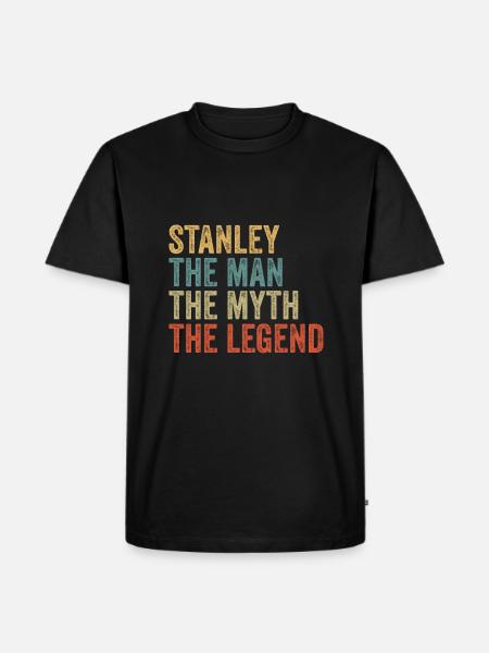 Stanley the man the myth - Men's Premium Organic T-Shirt - black